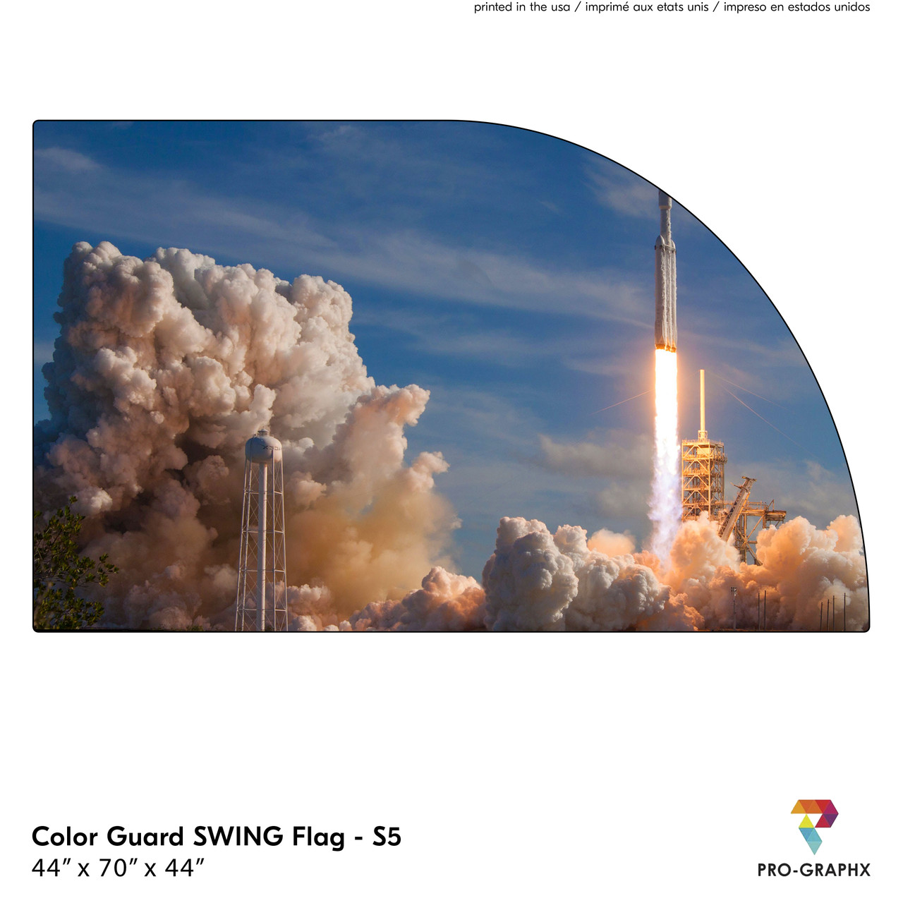 Color Guard Flag -SWING S5 - Rocket - Pro-Graphx
