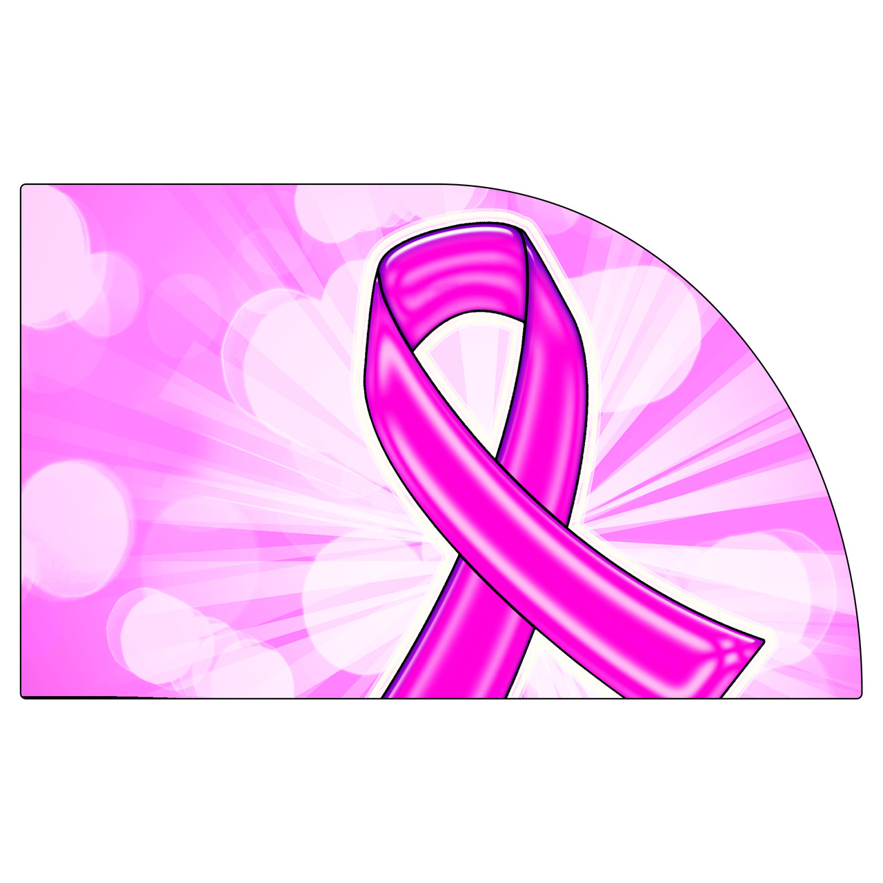 Color Guard Flag -SWING S1 - Pink Ribbon 2 - Pro-Graphx