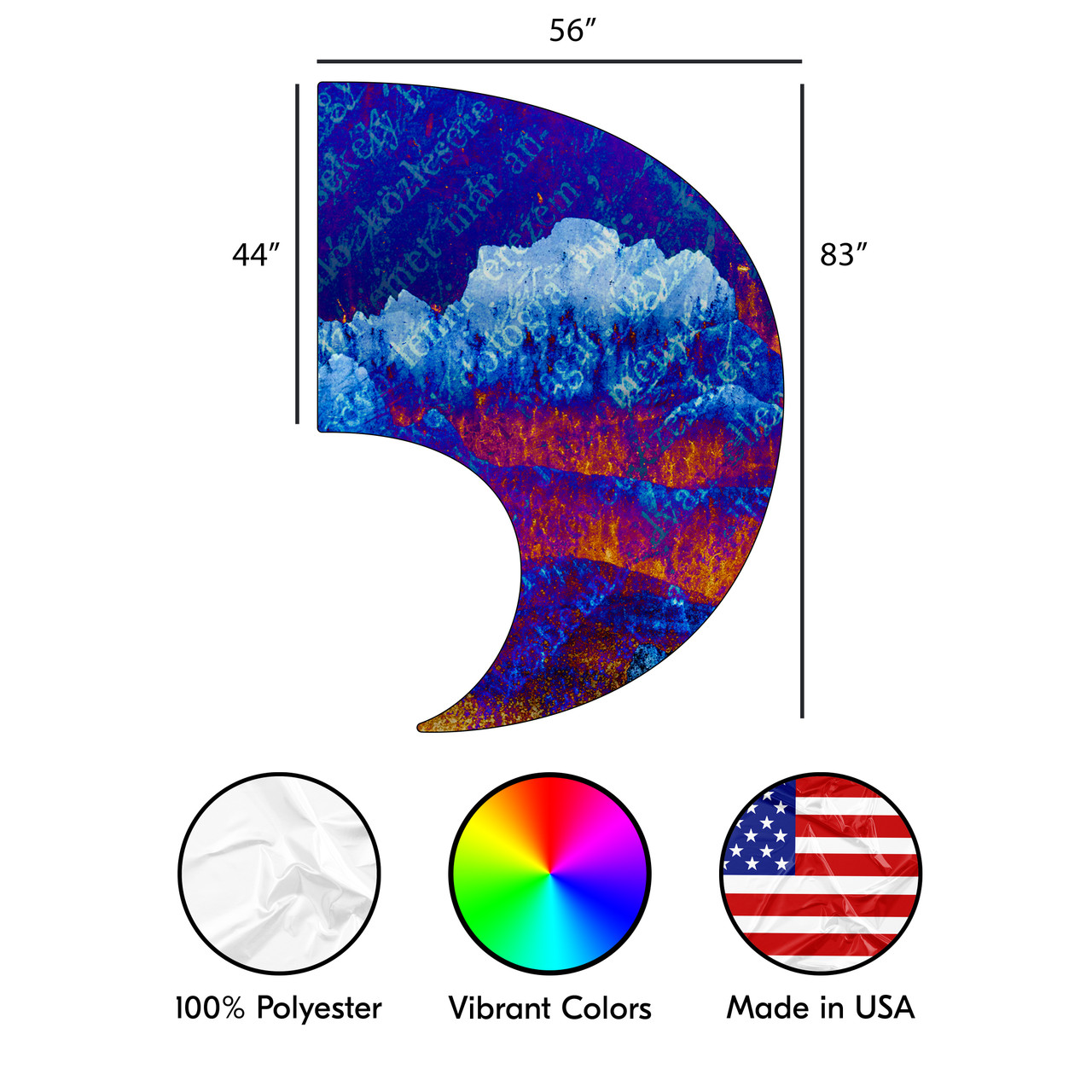 Color Guard Flag -SWING S8 - Abstract Color - Pro-Graphx