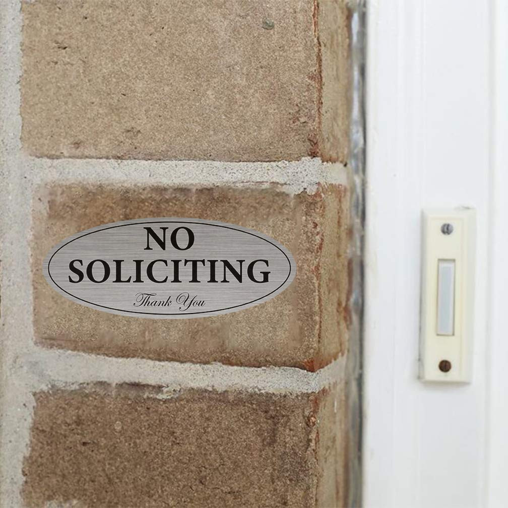 Pro-Graphx No Soliciting Sign – Digitally Printed Indoor/Outdoor
