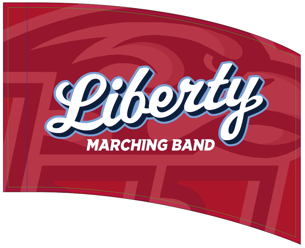 Liberty University - Marching Band Flags