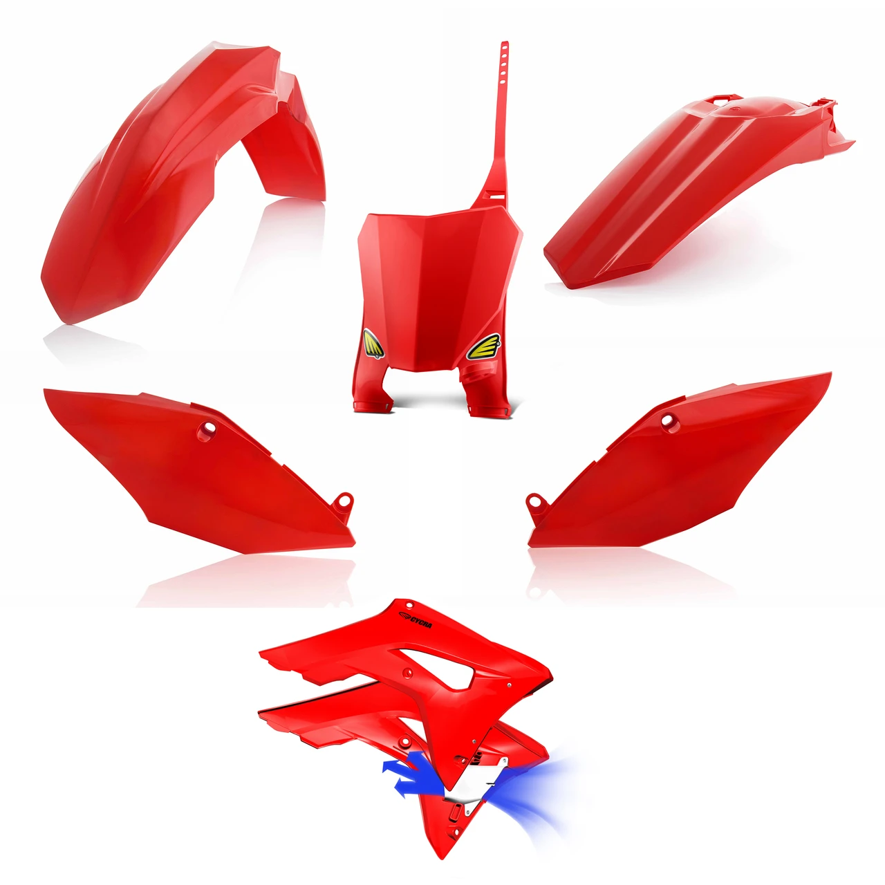 Powerflow Body Kit — Red