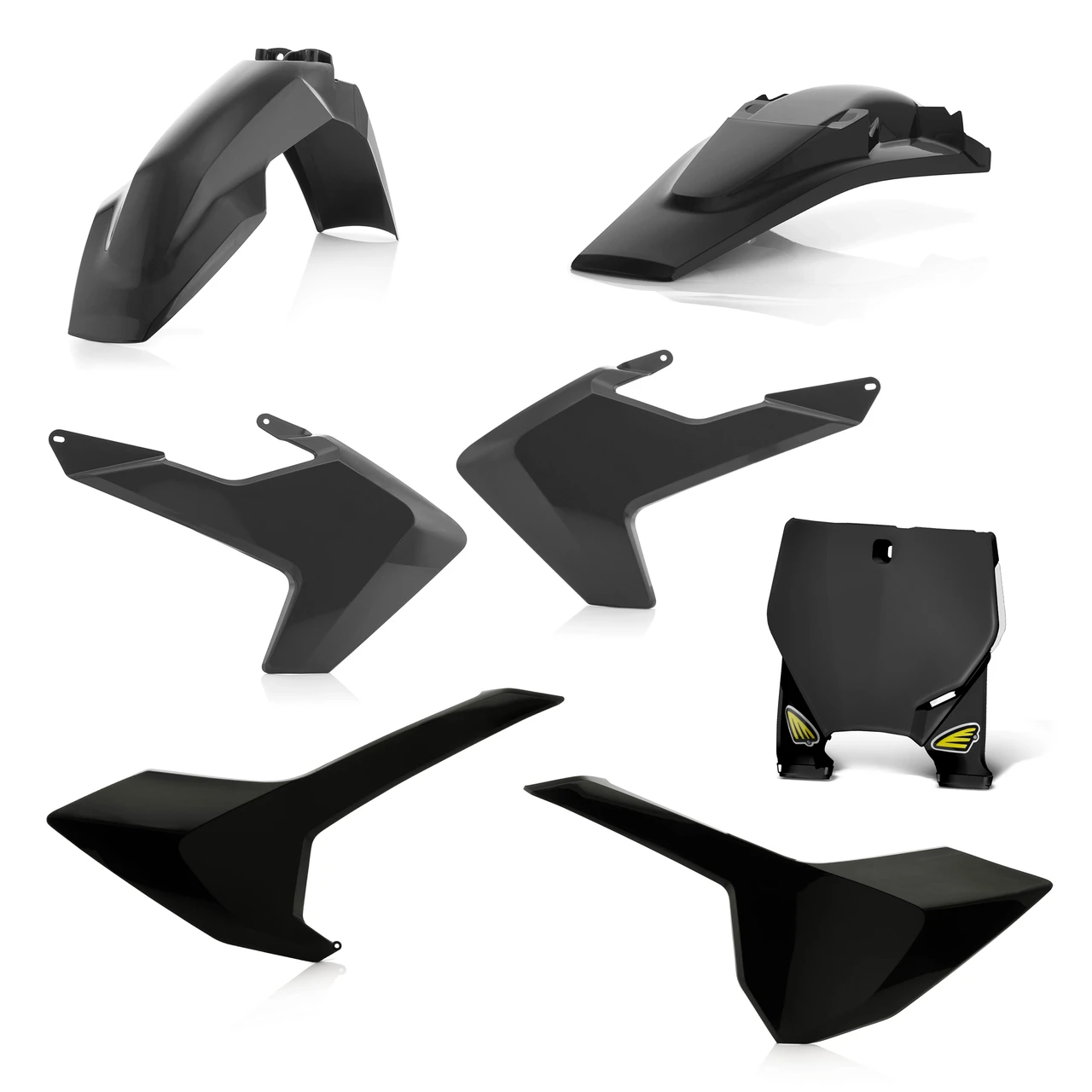 Cycra 5-Piece Body Kit — Husqvarna FC250 / FC350 / FC450 / FX350 / FX450 / TC125 / TC250 / TX300 (2016–2018) — Black