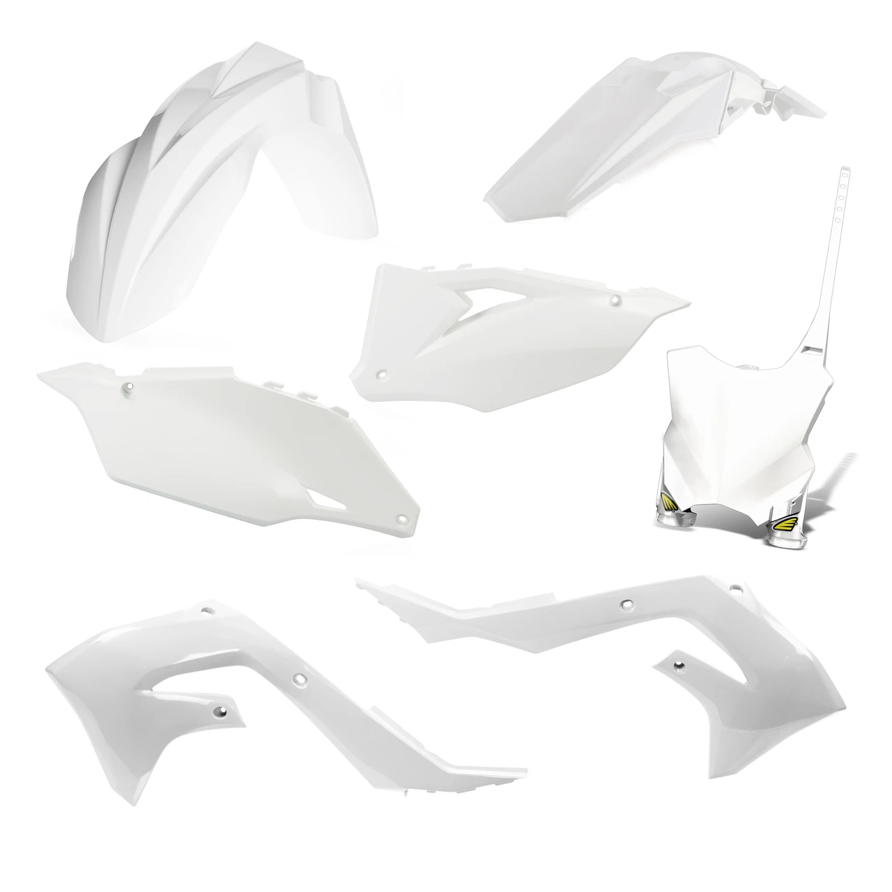 Cycra 5-Piece Body Kit — Kawasaki KX250 / KX250X / KX450 / KX450X (2019–2024) — White