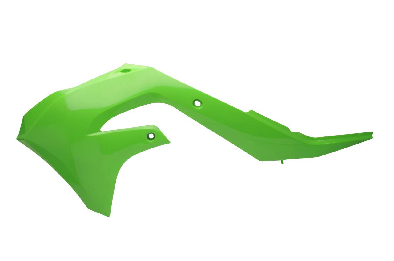 Cycra Radiator Shroud — Kawasaki KX250 / KX250X / KX450 / KX450X (2019–2024) — Green