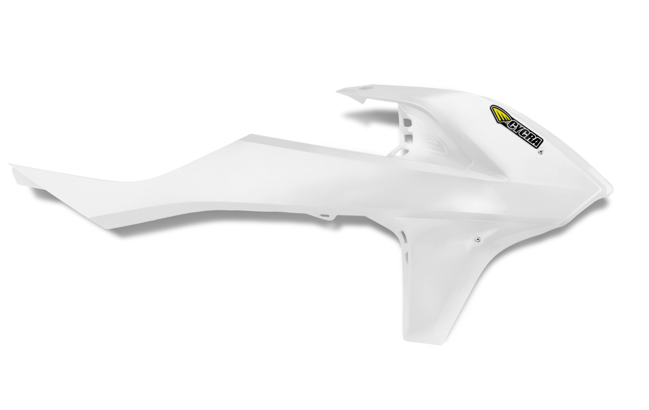 Cycra Radiator Shroud — KTM 125–500 SX/XC-W/XC/EXC (2016–2019) — White