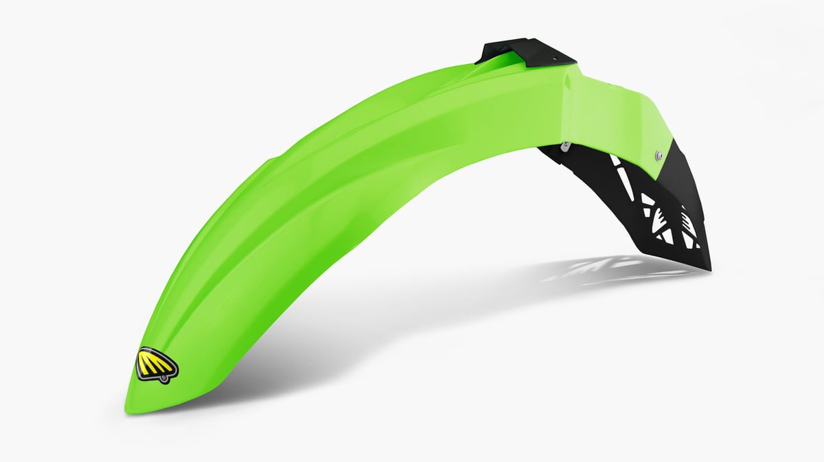 Cycra Cycralite Front Fender — Kawasaki KX250F / KX450F (2013–2016) — OEM Green