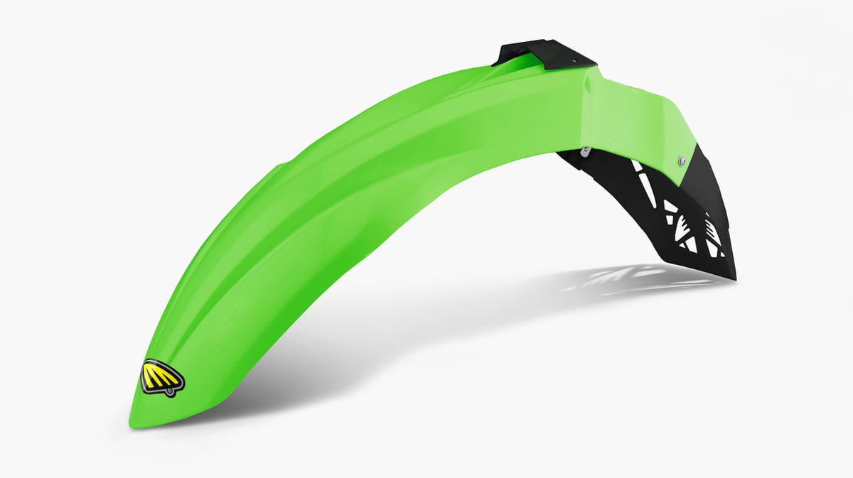 Cycra Cycralite Front Fender — Kawasaki KX250F / KX450F (2013–2016) — FLO Green