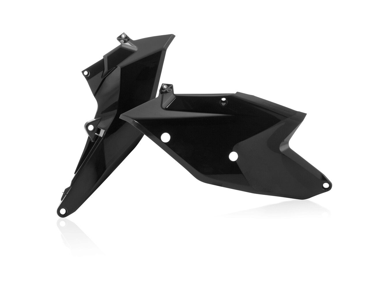Cycra Side Panels — KTM 125–450 SX/XC-W/XC/EXC (2016–2019) — Black