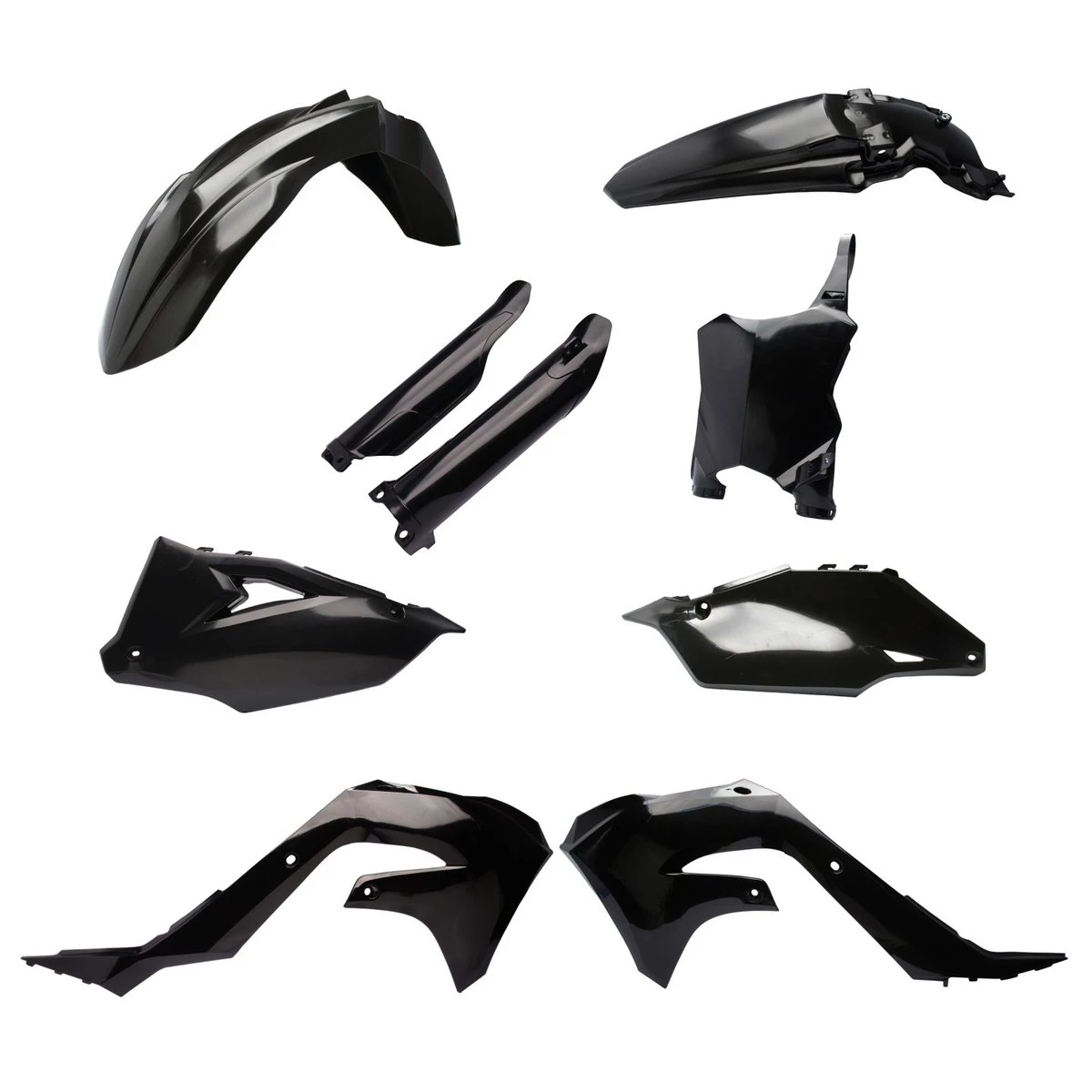 Cycra Plastics — Kawasaki KX250 / KX250X / KX450 / KX450X (2019–2024) — Black