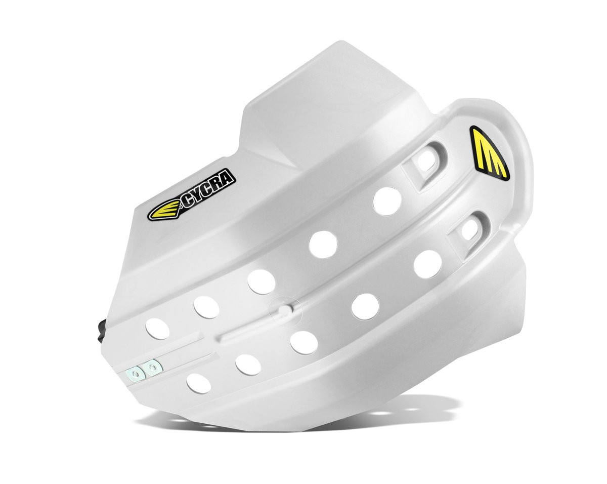 Cycra Full Armor Skid Plate - Yamaha YZ250F / YZ450F (2014–2018) — White