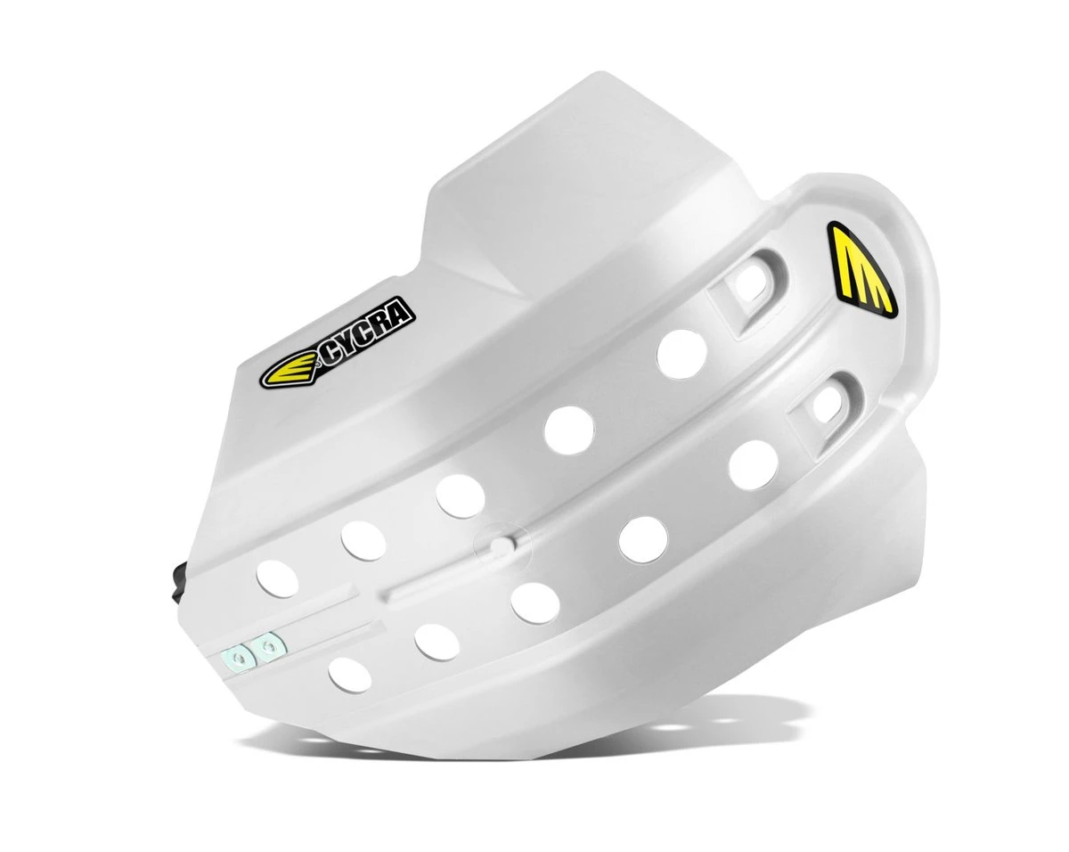 Cycra Full Armor Skid Plate - Yamaha WR250F / WR450F / YZ250FX / YZ450FX (2015–2019) — White