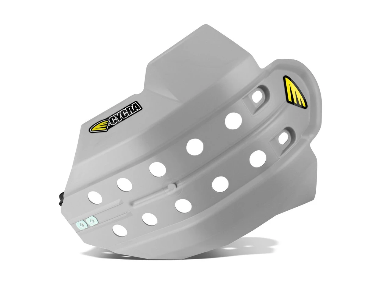 Cycra Full Armor Skid Plate - Yamaha WR250F / WR450F / YZ250FX / YZ450FX (2015–2019) — Gray