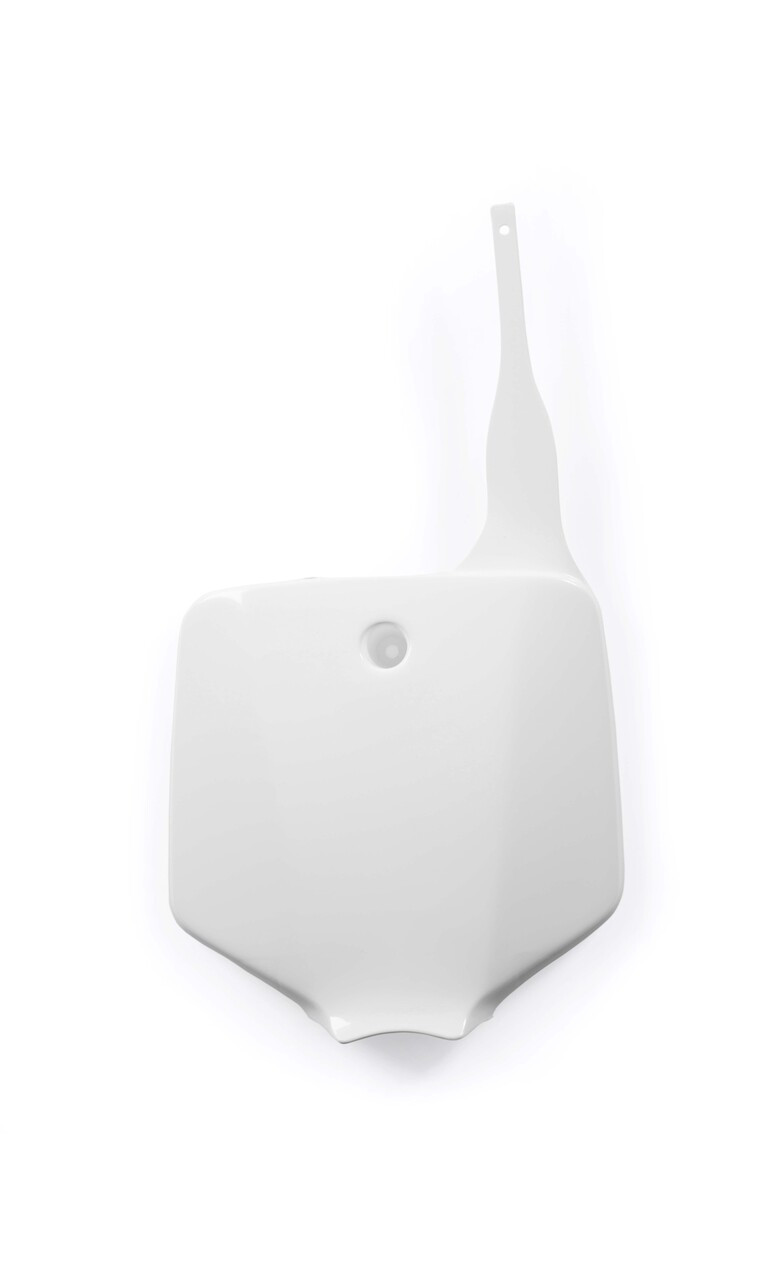Acerbis Front Number Plate - Kawasaki / Suzuki KLX110 DRZ110 RM65 KX65 (2000-2027) — White