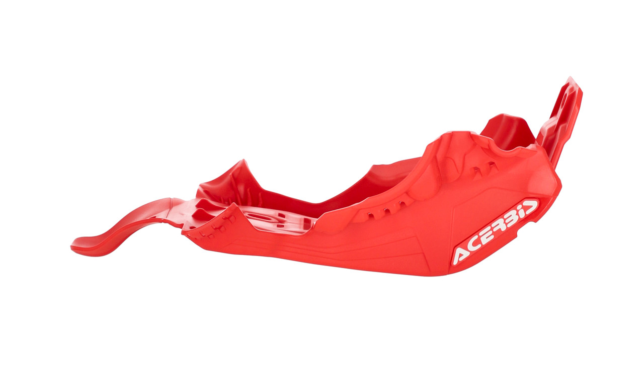 Acerbis Skid Plate with Linkage Guard - Beta RR 2T 250 / 300 (2020-2024) — Red