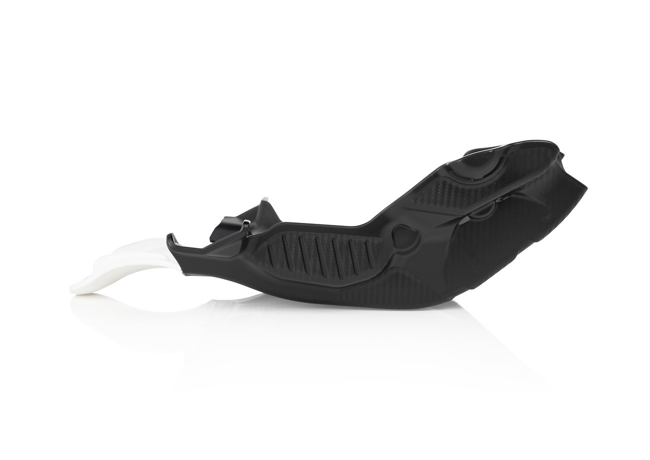 Acerbis Skid Plate with Linkage Guard - Husqvarna FE250 / FE350 (2020-2023) — Black / White