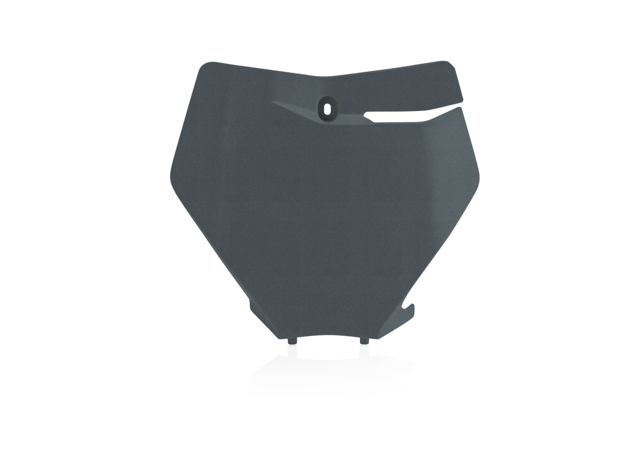 Acerbis Front Number Plate - KTM SX125-250 SX-F250-450 XC250/300 XC-F250-450 (2019-2022) — Metallic Grey