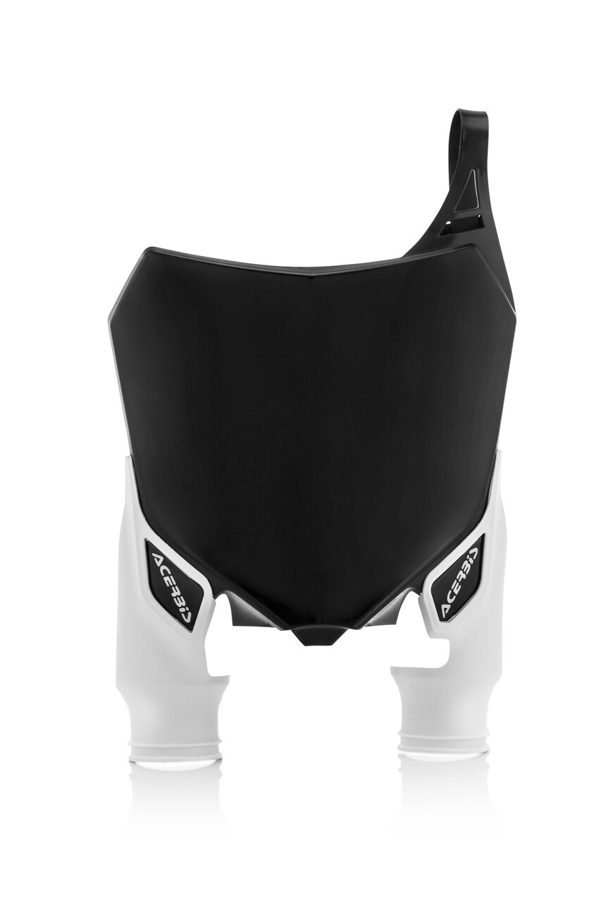 Acerbis Raptor Front Number Plate - Honda CRF250R / CRF450R (2013-2017) — Black / White