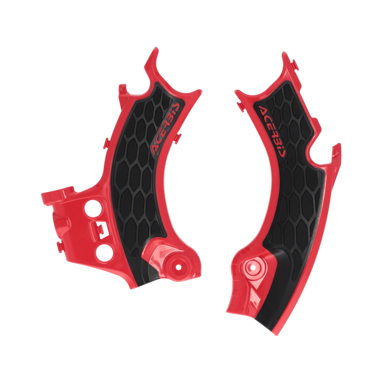 Acerbis X-Grip Frame Guard - Honda CRF 250 R / CRF 250 R-WE + more (2025-2027) — Red / Black