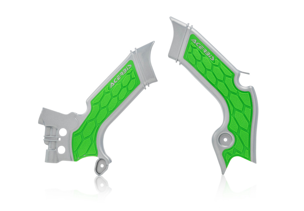 Acerbis X-Grip Frame Guard - Kawasaki KX 250 / KX 250 X + more (2019-2024) — Grey / Green