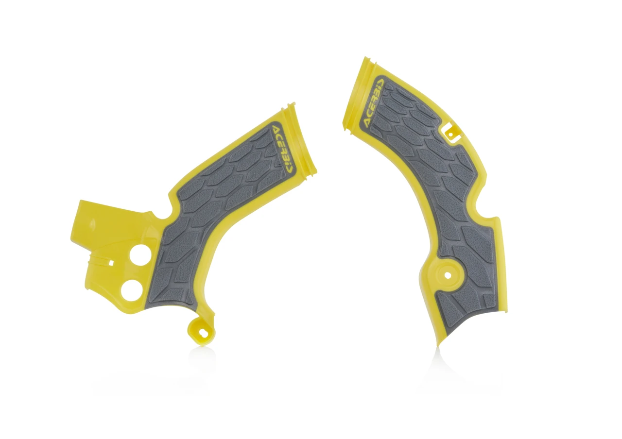 Acerbis X-Grip Frame Guard - Suzuki RM-Z 250 (2010-2018) — Yellow / Grey