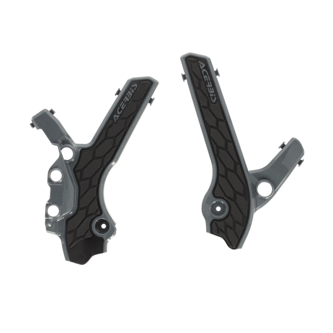 Acerbis X-Grip Frame Guard - Suzuki DRZ 400 / DRZ 400 SM + more (2000-2024) — Grey / Black