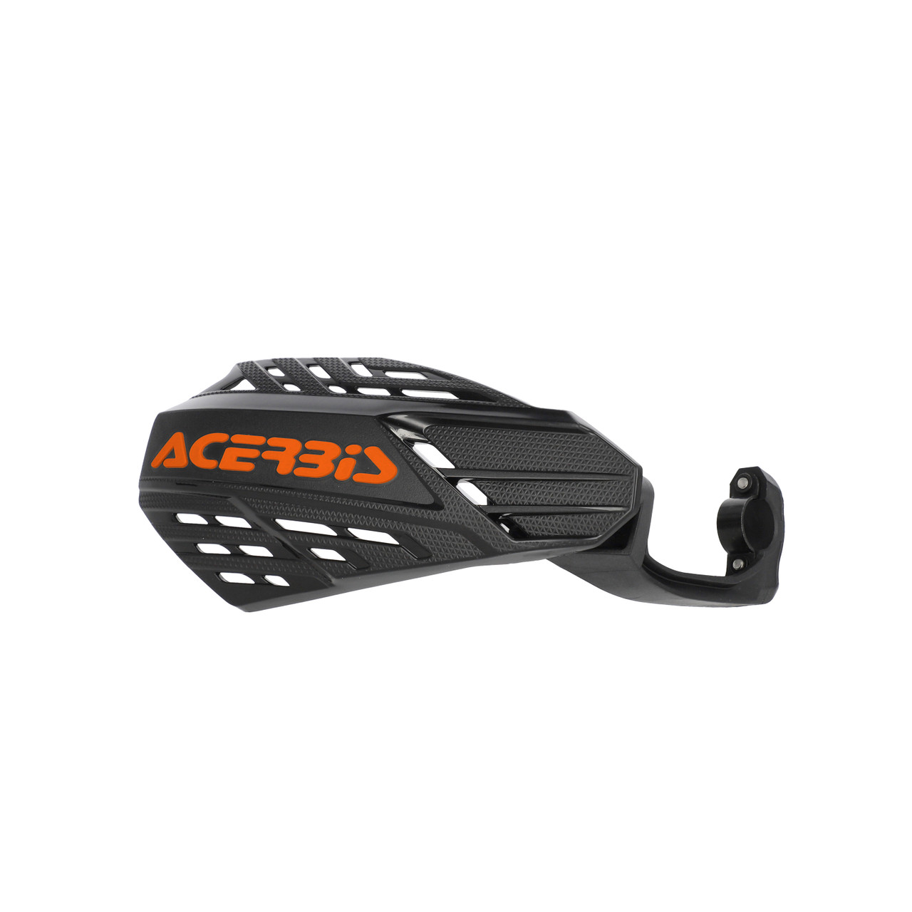 Acerbis Linear Vented Handguards - KTM EXC 125 / EXC 150 + more (+Husqvarna, Beta, Honda, GAS GAS, Sherco, TM, Kawasaki, Yamaha, Fantic, Suzuki, Husaberg, Triumph, Aprilia) (1990-2027) — Black / Orange