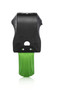 Acerbis Skid Plate with Linkage Guard - Kawasaki KX250 / KX450 (2019-2024) — Black / Green