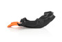 Acerbis Skid Plate with Linkage Guard - KTM / Husqvarna / GasGas 250 / 350 4T (2019-2023) — Black / Oran.