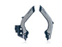 Acerbis X-Grip Frame Guard - Husqvarna FC 250 / FC 350 + more (+GAS GAS) (2019-2023) — Blue / Grey