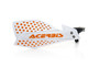 Acerbis X-Ultimate Handguards - KTM EXC 125 / EXC 150 + more (+Husqvarna, Beta, Honda, GAS GAS, Sherco, TM, Kawasaki, Yamaha, Fantic, Suzuki, Husaberg, Triumph, Aprilia) (1990-2027) — White / Orange