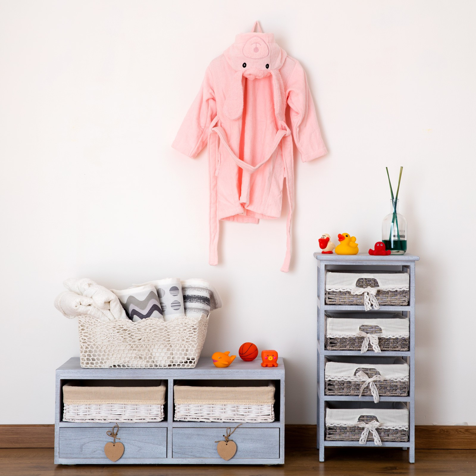 Riviera Accappatoio Junior Con Cappuccio A Squalo – Morbida Spugna 100% Cotone, Con Tasca E Cintura, Taglie 0-8 Anni - 4
