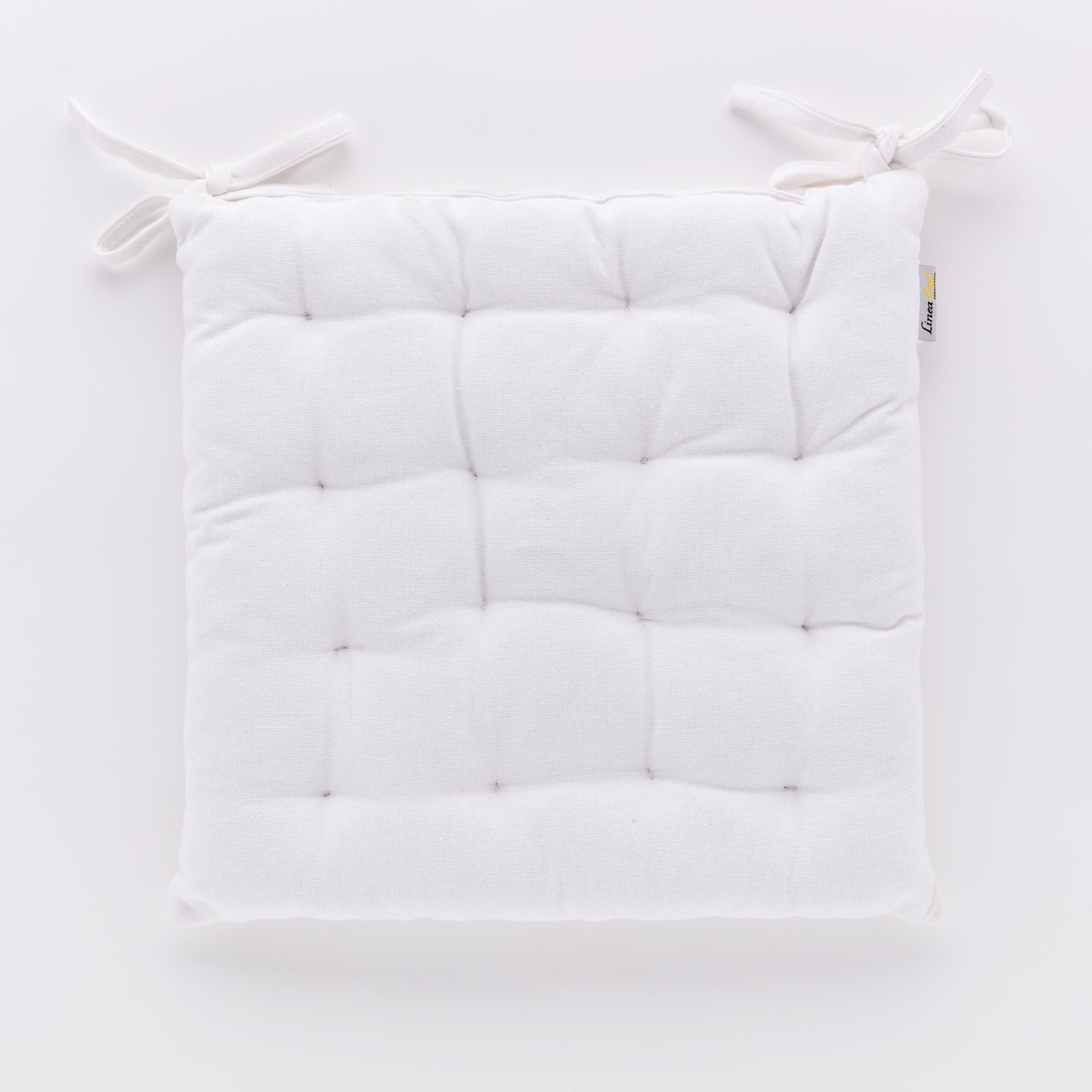 Cuscino Sedia In Cotone Chambray