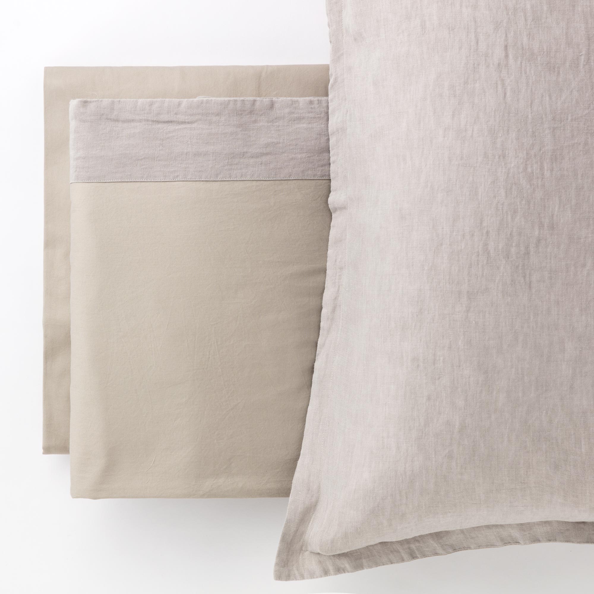 Completo Letto in Lino e Raso Aman