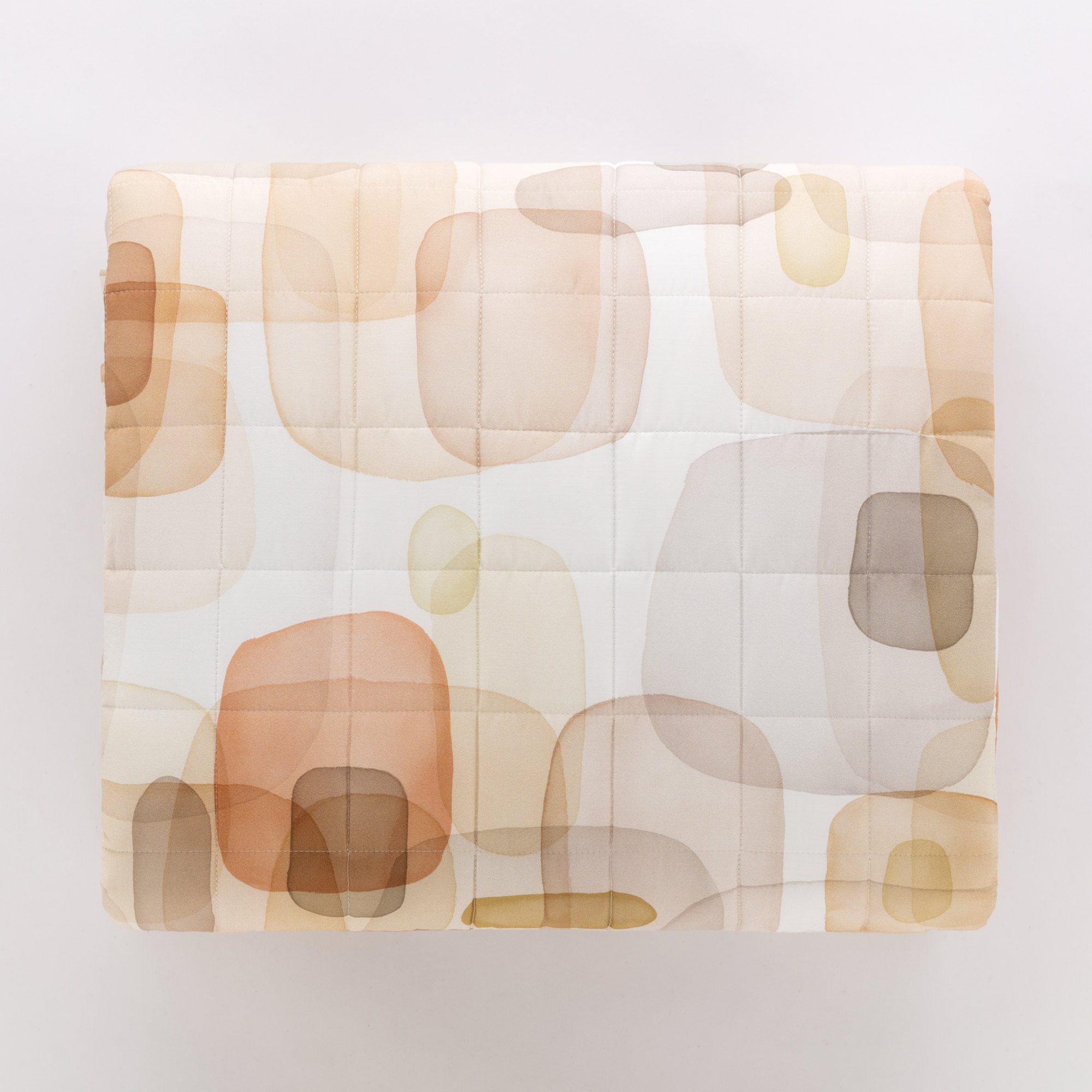 Trapuntino In Raso Aqua