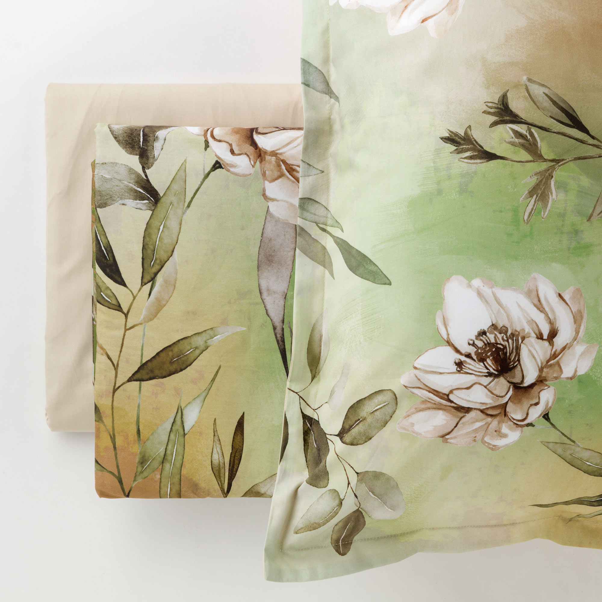 Completo Lenzuolo Copriletto In Raso Eterea