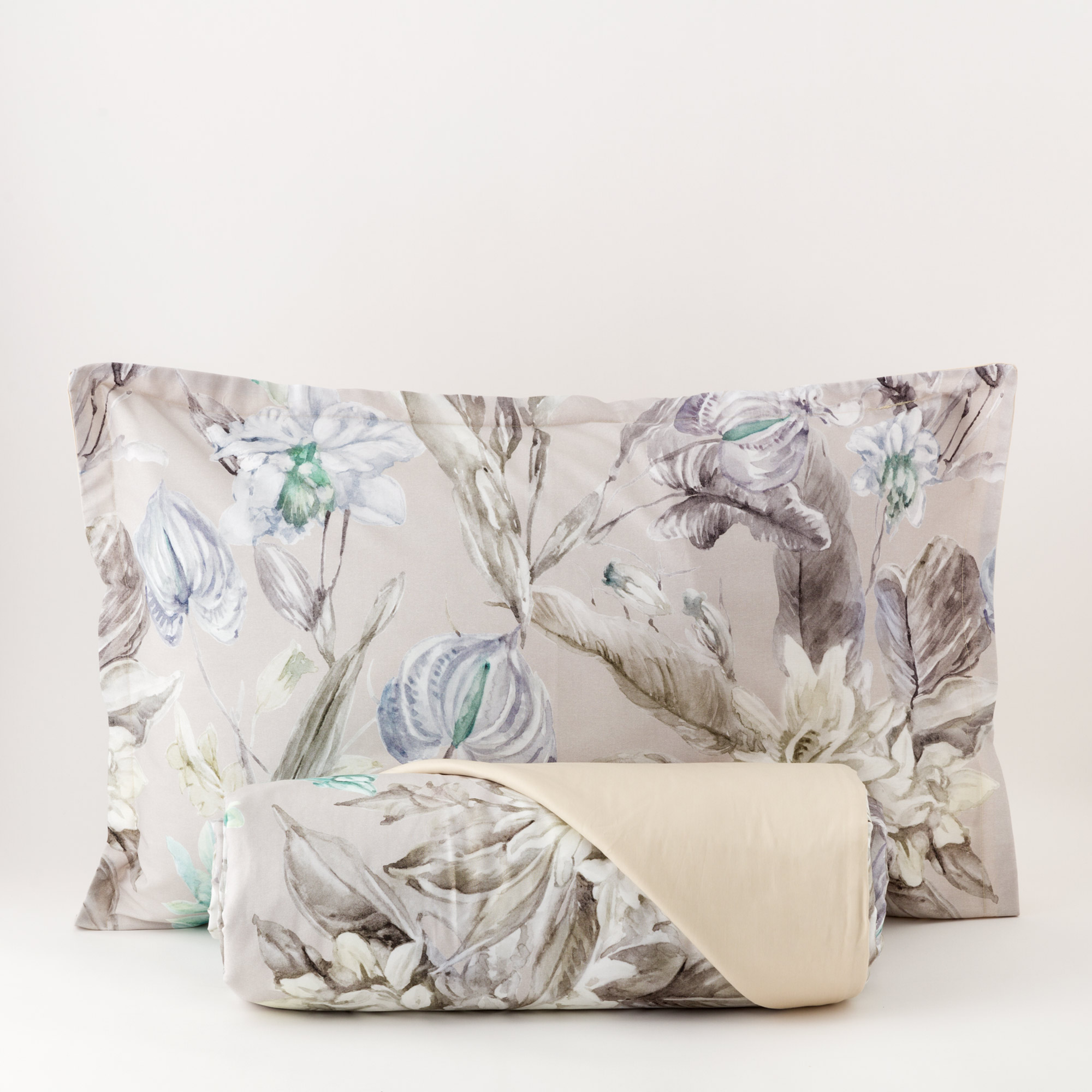 Parure Copripiumino In Raso Florence