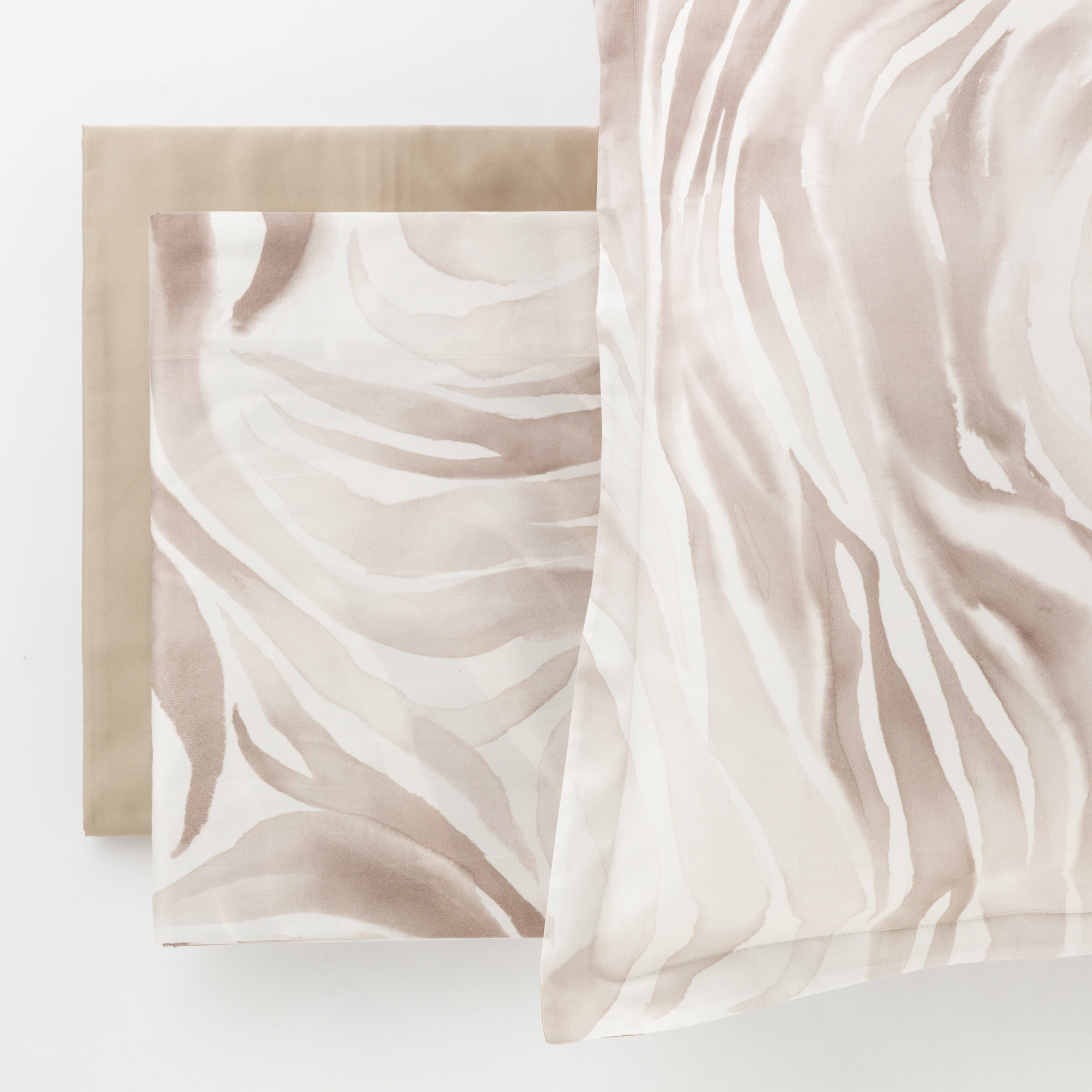 Completo Lenzuolo Copriletto In Raso Sauvage