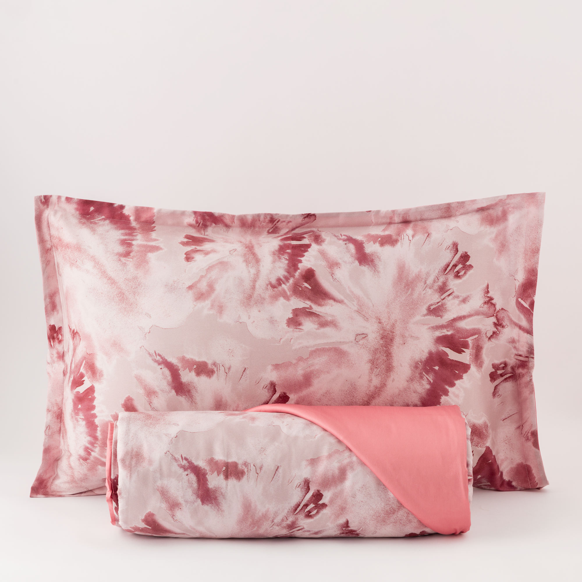 Parure Copripiumino In Raso Florian