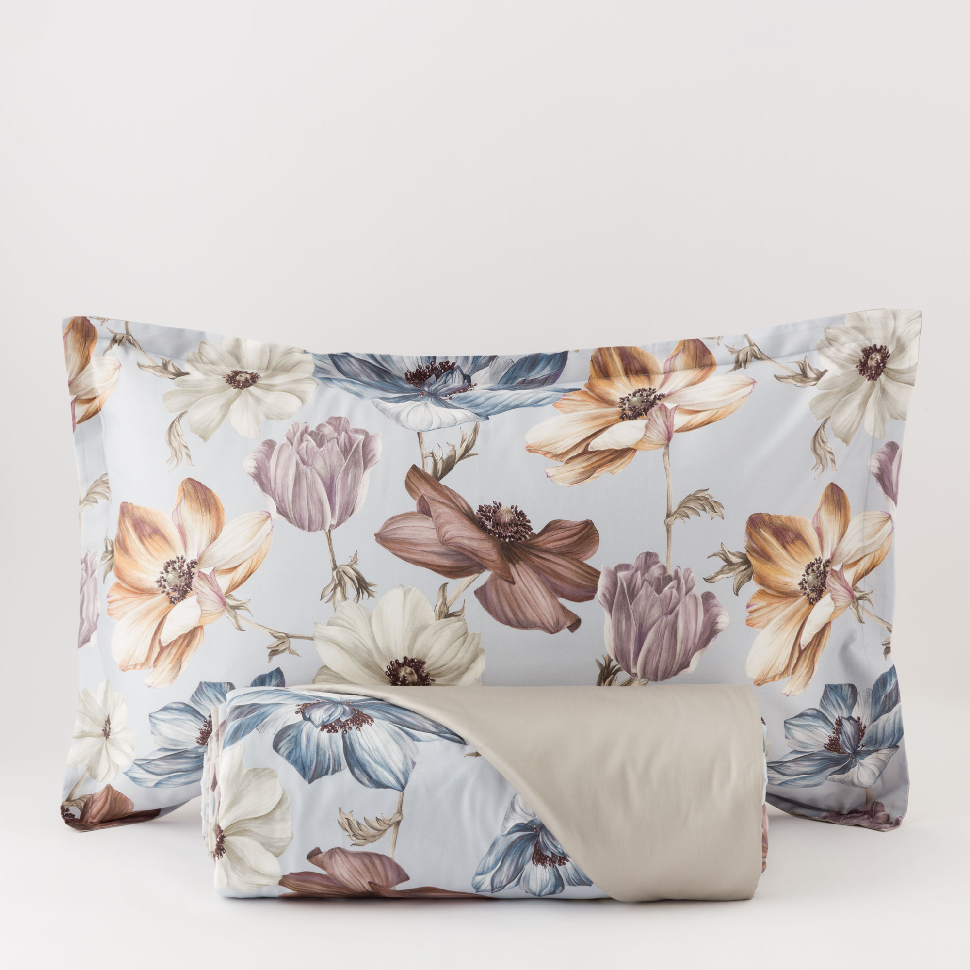 Parure Copripiumino In Raso Kalia