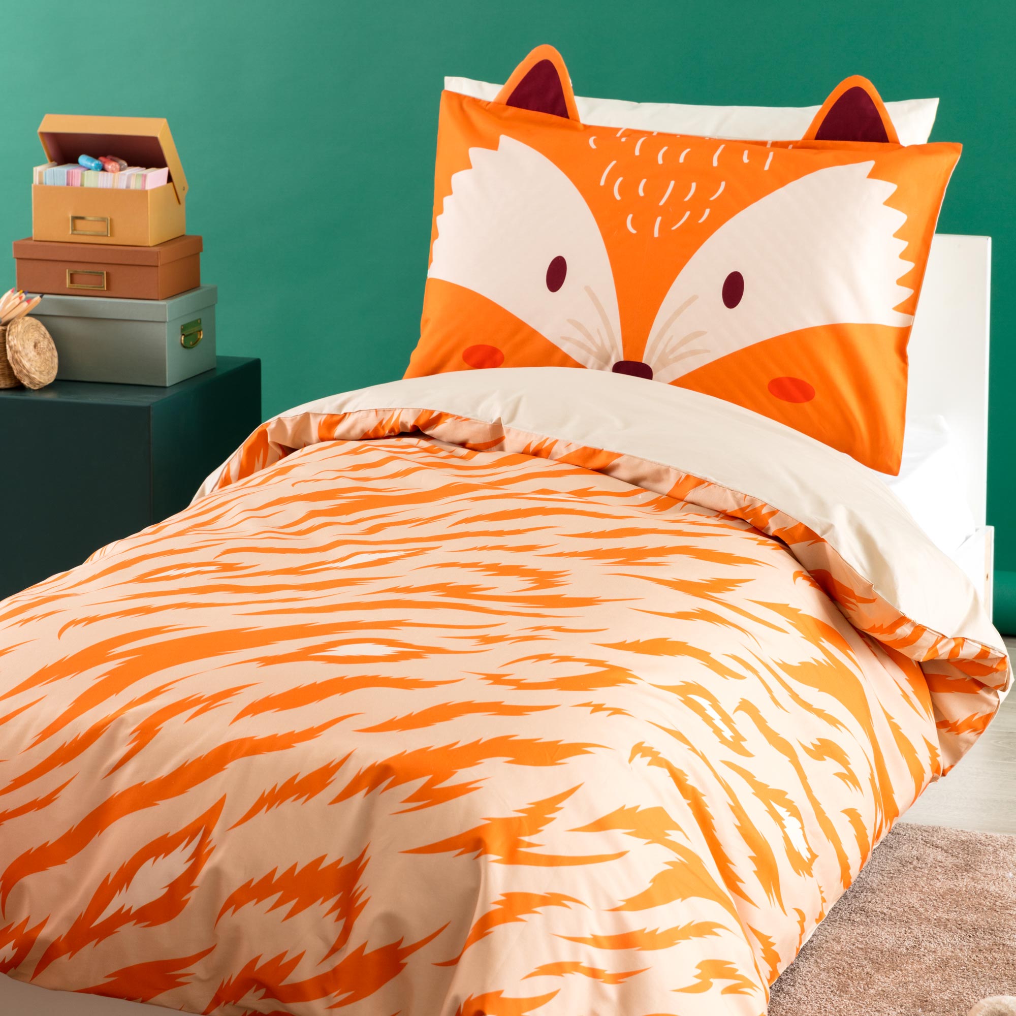 Completo Letto In Percalle Robin