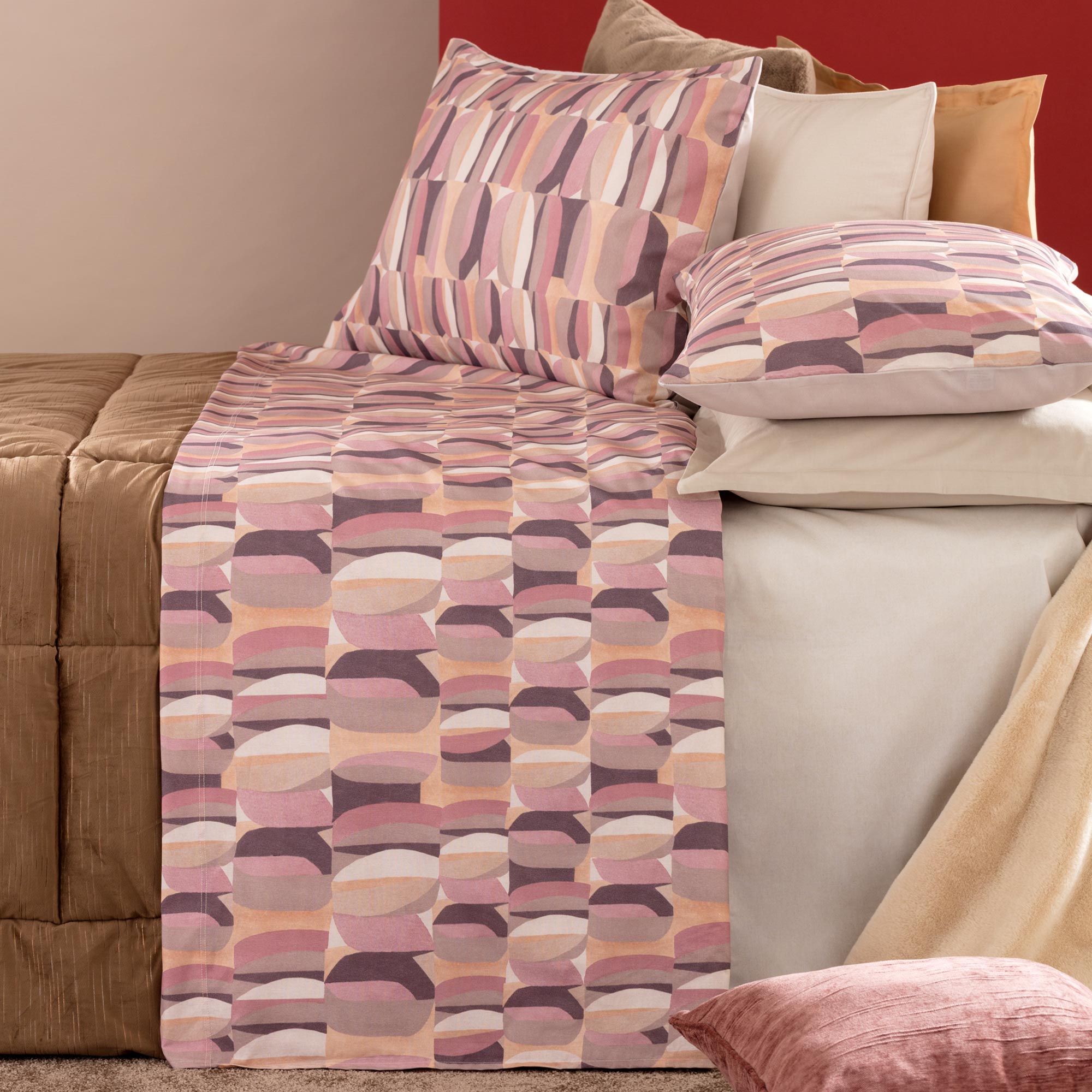 Completo Letto In Cotone Gin