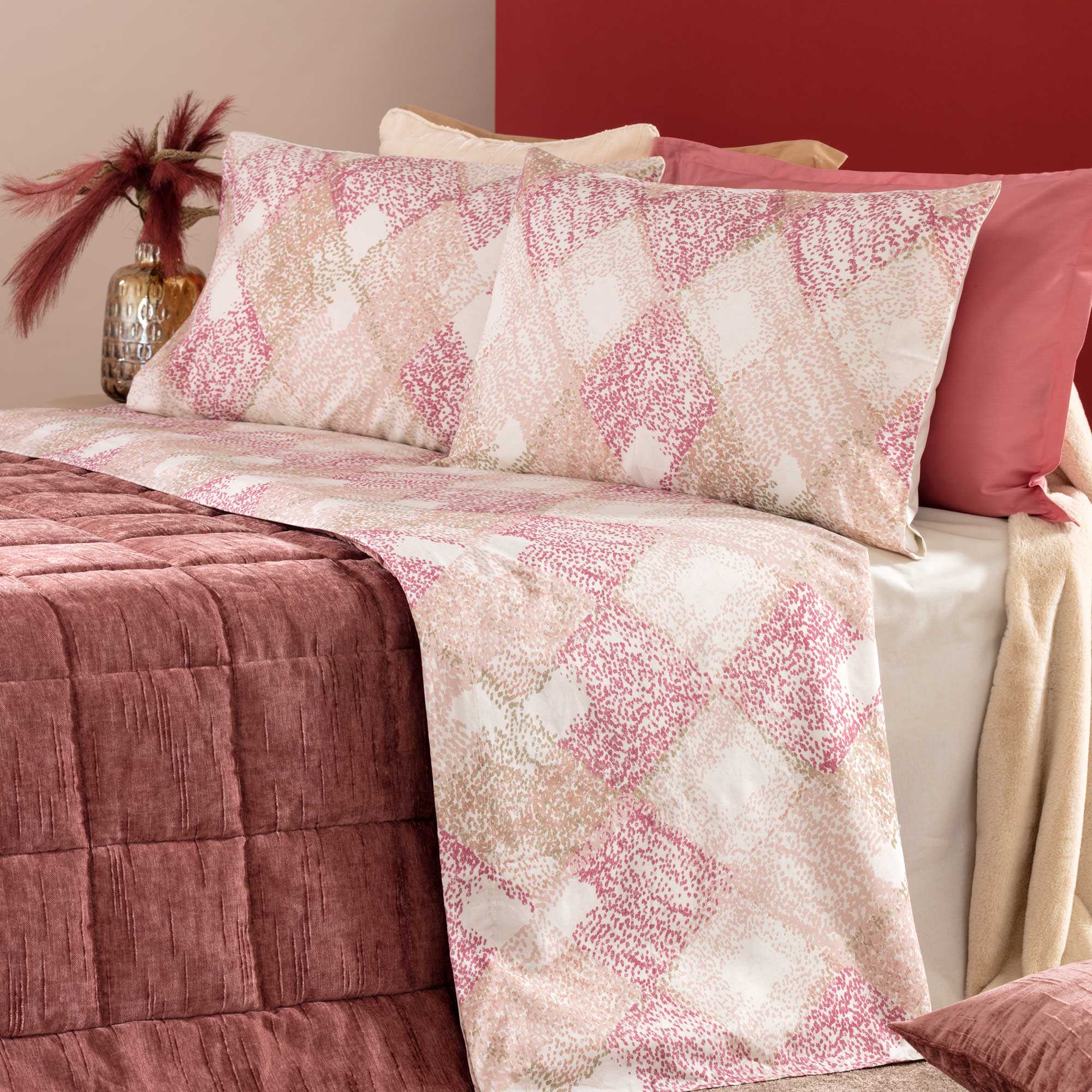 Completo Letto In Cotone Nori