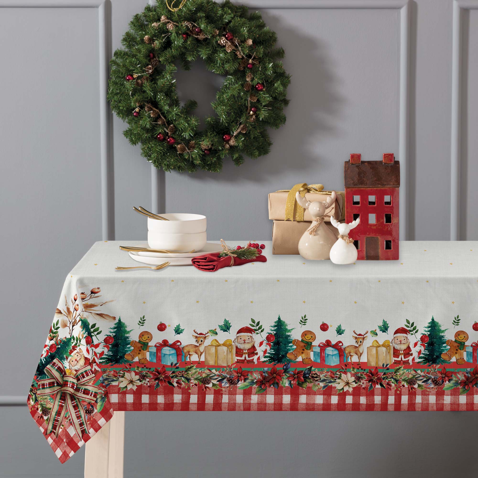 Tovaglia In Stampa Digitale Santa Claus