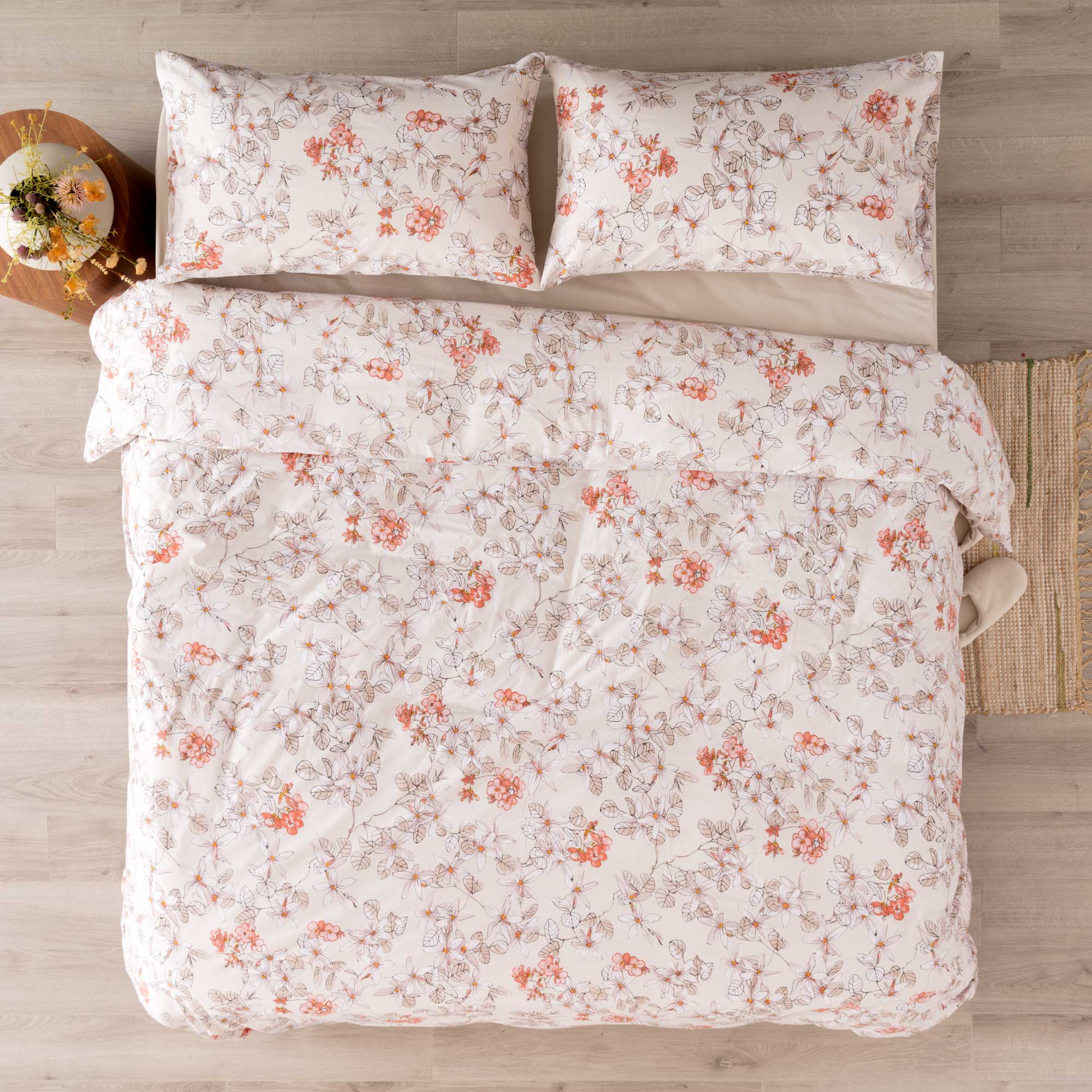 Parure Copripiumino In Cotone Zoe