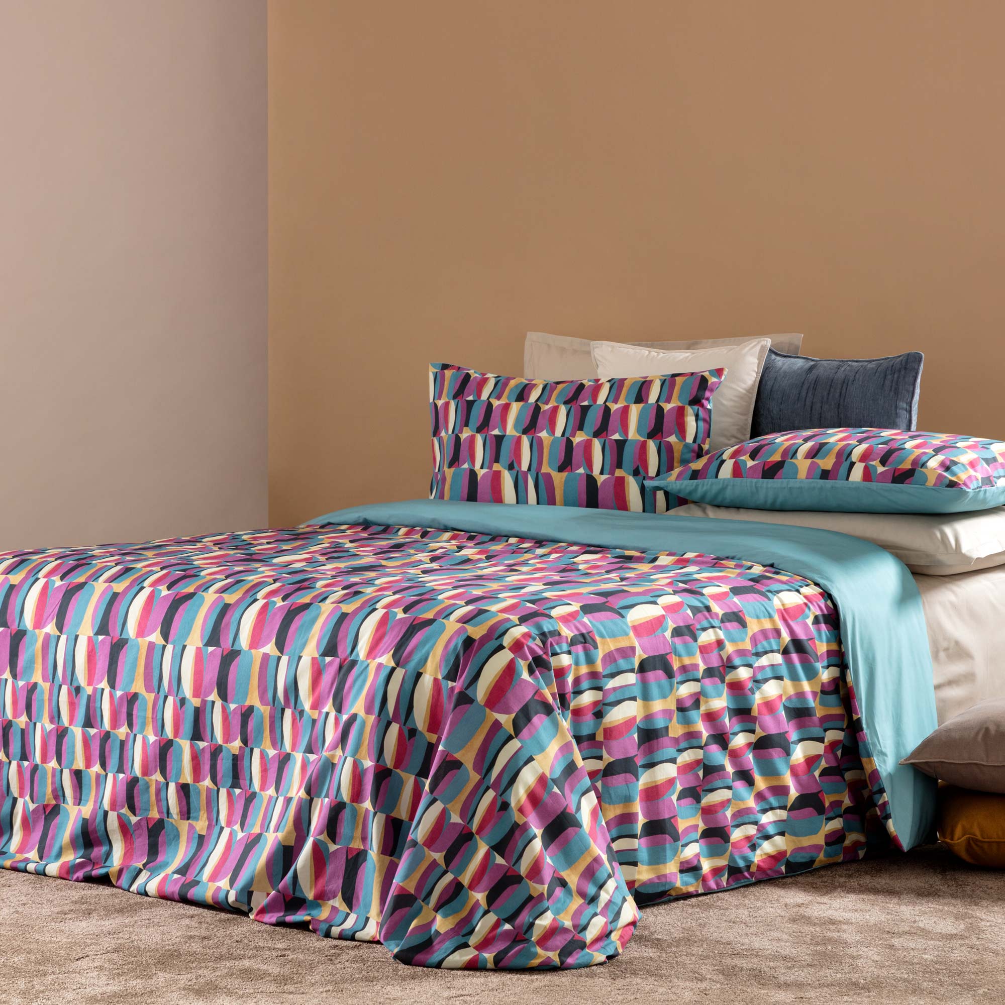 Parure Copripiumino In Cotone Gin