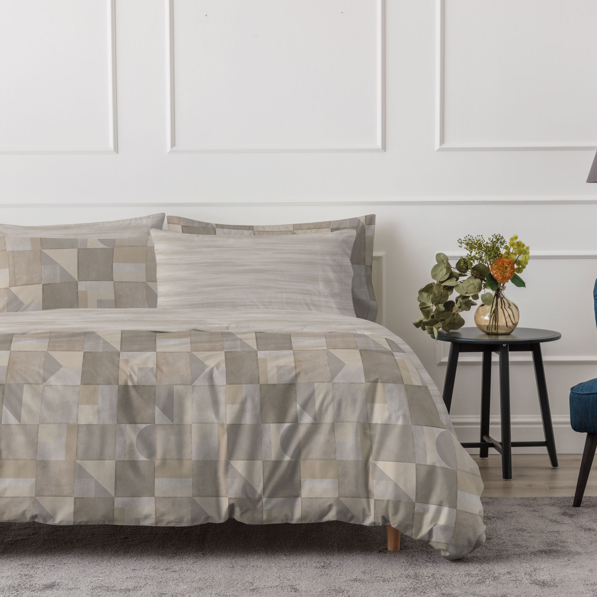 Parure Copripiumino In Cotone Rogers