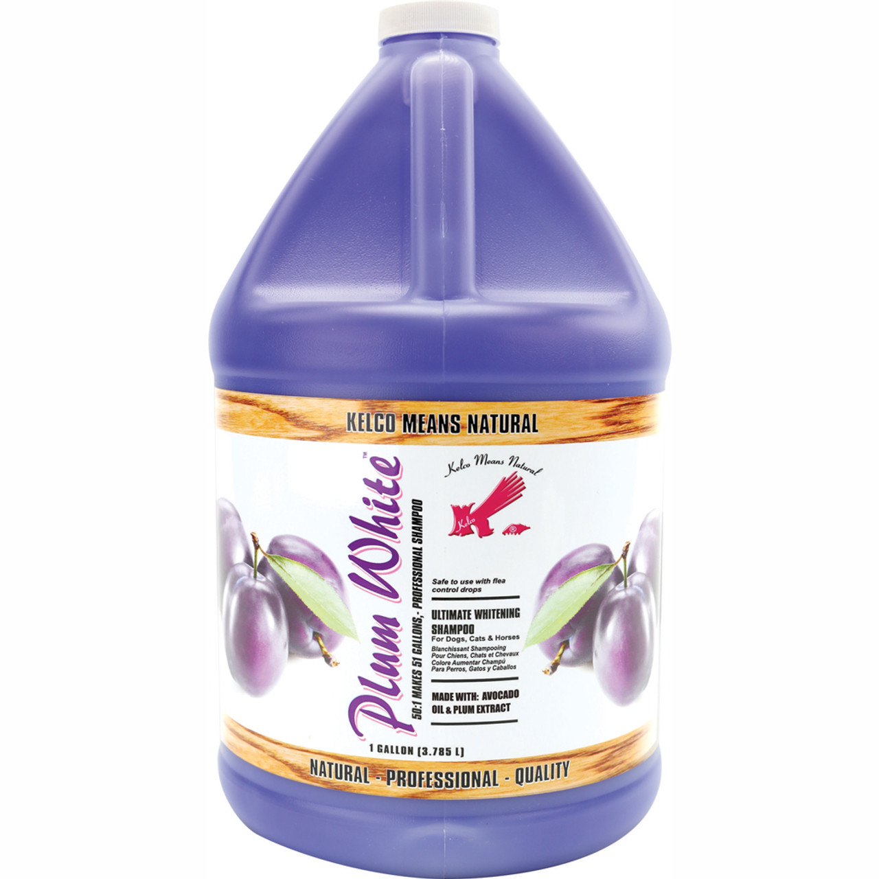 Plum white dog shampoo clearance