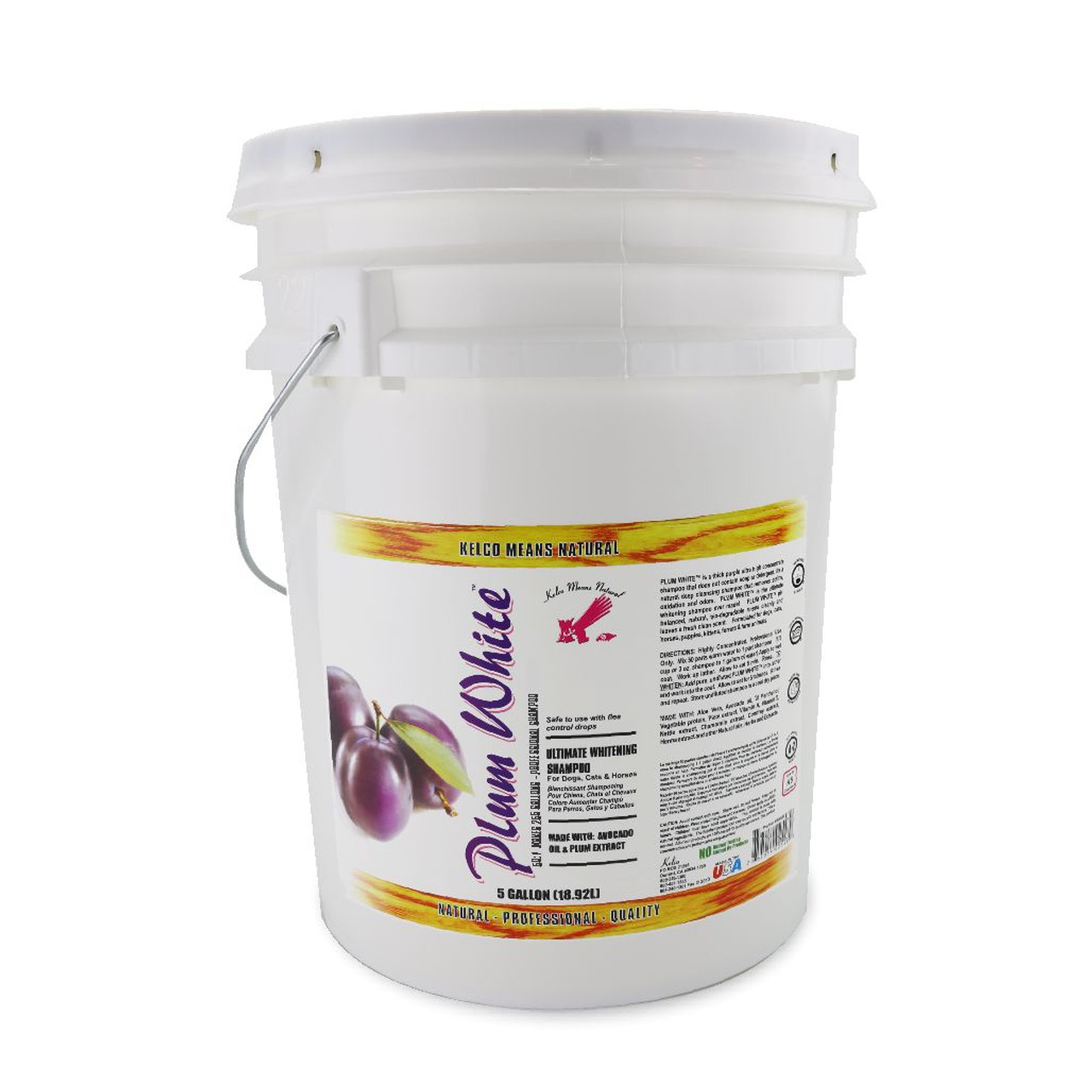 Plum white dog shampoo clearance