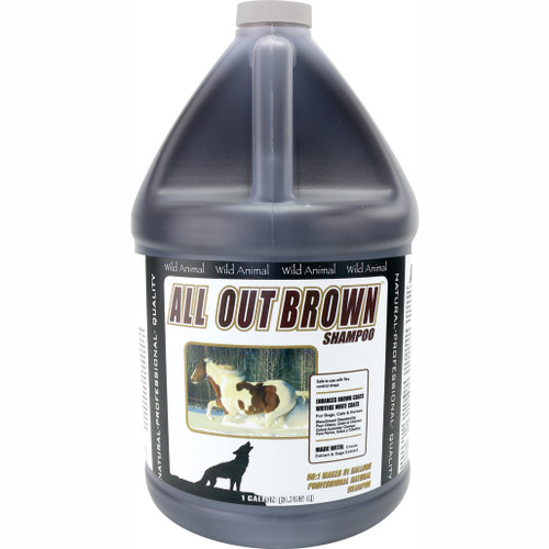 Wild Animal All Out Brown Shampoo Gallon Size